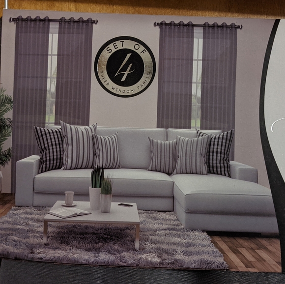 NWT Sheer Elegance Window Panel - Picture 5 of 6